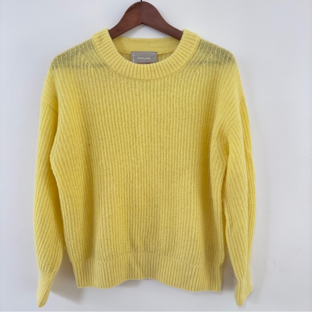 Everlane Yellow Crew Neck Sweater